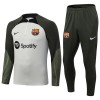 Sudadera De Entrenamiento Trajes FC Barcelona Quarter Zip Gray Version 23-24 - Hombre